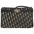 Borsa a Spalla in Tela Trotter Christian Dior Blu Navy Oro Auth 128445 D'oro - vista 13
