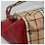 Burberry Borsa Tote Nova Check in PVC beige, oro e rosso Auth 128403 D'oro - vista 16