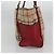 Burberry Borsa Tote Nova Check in PVC beige, oro e rosso Auth 128403 D'oro - vista 3