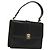 Céline Borsa a Spalla in Pelle Nera e Oro Auth BA3770 Nero D'oro