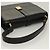 Céline Borsa a Spalla in Pelle Nera e Oro Auth BA3770 Nero D'oro - vista 6