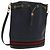 Borsa a Spalla Gucci Micro GG Supreme Sherry Line PVC Blu Navy Oro Auth 125756 D'oro