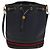 Borsa a Spalla Gucci Micro GG Supreme Sherry Line PVC Blu Navy Oro Auth 125756 D'oro - vista 13