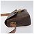 Céline CELINE Macadam Canvas Schultertasche aus PVC-Leder Braun Gold Auth 128760 Golden - Ansicht 4