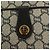 Borsa a Spalla GUCCI GG Plus Supreme PVC Blu Navy Oro Auth BA3799 D'oro - vista 18