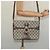 Gucci Sac à bandoulière GG Supreme en PVC beige et or Auth th6212 Doré - vue 21