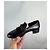 Mocassini Gucci Jarka leather con nappine neri taglia 35 Nero Rosso D'oro Verde - vista 6