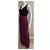 Vera Wang Vestido de noche burdeos con corsé de terciopelo y espalda descubierta - vista 6