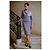 Chanel Traje de Tweed Lavanda con Botones de Joyas 38 FR - vista 5