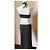 Autre Marque Wunderschönes schwarzes Midi-Kleid von Benetton, Cut-Out-Modell, Größe S, neu - Ansicht 10