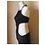Autre Marque Wunderschönes schwarzes Midi-Kleid von Benetton, Cut-Out-Modell, Größe S, neu - Ansicht 2