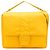 Borsa Baguette grande in nylon Econyl giallo Fendi