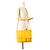 Borsa Baguette grande in nylon Econyl giallo Fendi - vista 13