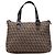 Fendi Braune Zucchino Canvas Tote