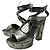 SCARPE CHANEL G25978 LUCKY CHARMS LOGO CC CAMELIA CLOVER 38.5 SANDALI