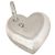 NUOVO COLLANA PENDENTE DODO POMELLATO CUORE IN ARGENTO 925 46GR - vista 2