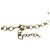 NUOVO COLLANA CHANEL PENDENTE LOGO CC STRASS MULTICOLOR ORO D'oro - vista 5