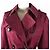 Trench Coat de Couro Coach Vermelho Vinho XS Feminino - vista 2