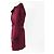 Trench Coat de Couro Coach Vermelho Vinho XS Feminino - vista 3