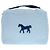 Pochette in cotone Hermès Cabriole To-Go MM Bianco Blu - vista 2
