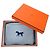 Pochette in cotone Hermès Cabriole To-Go MM Bianco Blu - vista 3
