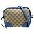 Borsa a Spalla Gucci 449413 in Tela GG Marrone e Pelle