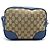 Borsa a Spalla Gucci 449413 in Tela GG Marrone e Pelle - vista 7