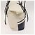 Borsa a spalla Burberry Black Label in tela bianca e argento autentica bs27141 Bianco - vista 4