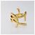 Saint Laurent Bracelete Cassandra de metal dourado Auth yk18725 - vista 4