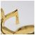 Saint Laurent Bracelete Cassandra de metal dourado Auth yk18725 - vista 6