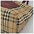Burberry Borsa Tote Nova Check in PVC Beige Argento Auth BA3864 - vista 9