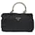 PRADA Borsa a mano in nylon nero e oro Auth 128024 D'oro - vista 13