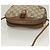 Borsa Sherry Line GG Supreme Web di GUCCI in PVC beige e oro 89 02 066 Auth BA3786 D'oro - vista 6