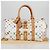 LOUIS VUITTON Bolsa Keepall 45 Monograma Multicolor Blanco M92641 LV Auth 126487V - vista 12