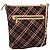 Borsa a spalla Burberry Nova Check Blue Label in tela rossa e argento Auth bs27656 Rosso