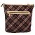 Borsa a spalla Burberry Nova Check Blue Label in tela rossa e argento Auth bs27656 Rosso - vista 13