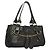 Chloé Borsa a mano Chloe Bay in pelle nera e oro Auth BA3965