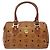 Borsa MCM Logogram Vicetos in pelle PVC marrone e oro Auth BA3905 D'oro - vista 13