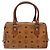 Borsa MCM Logogram Vicetos in pelle PVC marrone e oro Auth BA3905 D'oro - vista 2