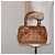 Borsa MCM Logogram Vicetos in pelle PVC marrone e oro Auth BA3905 D'oro - vista 23