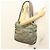 PRADA Tote Bag aus Nylon Khaki Silber authentisch bs27455 - Ansicht 24