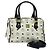 Borsa MCM Logogram Vicetos in pelle PVC 2 in 1 bianca e oro Auth BA3660 Bianco D'oro