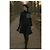 Chanel Abrigo de tweed con botón de león CC París / Edimburgo 38 FR Azul marino - vista 4