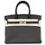 Borsa a mano Hermès Birkin 30 in pelle nera con set completo Nero