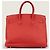 Borsa a mano Hermès Birkin 35 in pelle corallo - vista 2