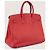 Borsa a mano Hermès Birkin 35 in pelle corallo - vista 3