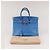 Borsa a mano Hermès Birkin 35 in pelle blu - vista 16
