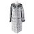 Autre Marque Abrigo de tweed sin cuello GRACE Class Jules Tournier Negro Blanco