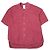 Autre Marque Camisa de algodón con cuello abierto Castaño Burdeos