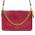 Borsa a Spalla in Pelle 2 in 1 Givenchy CROSS3 Bordò - vista 2